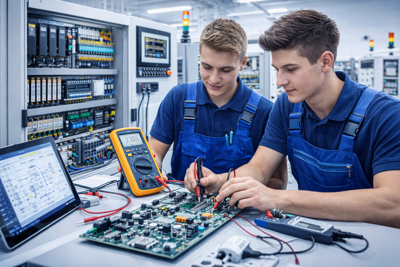 Elektroniker für Geräte und Systeme bei typischen Tätigkeiten